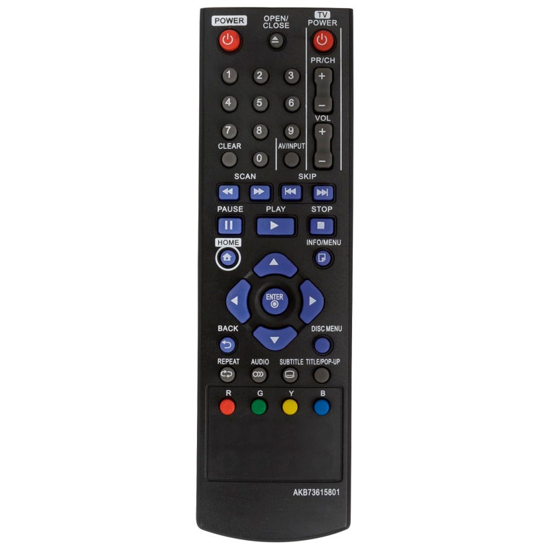 Beyution AKB73615801 Replacement Remote Control Fit for LG Blu-Ray DVD Player BP125 BD220 BD630 BP125N BP135W-N BP200 BP220 BP320 BP220N BP120 BP120N BP320N BP325 BP325N BP325W BP335WN - Image 1